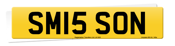 Registration number SM15 SON